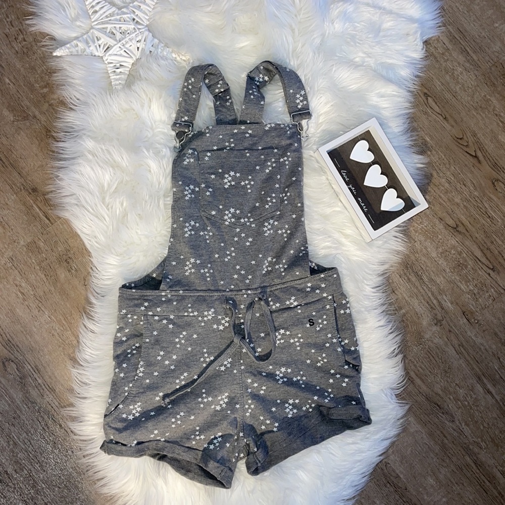 Short cotton overalls